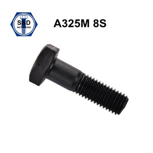High Tensile Structure Bolts ASTM A325m 8s Black Finish Full Thread
